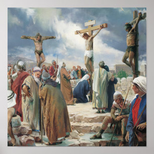 Crucifixion by Carl Bloch, Religious Poster