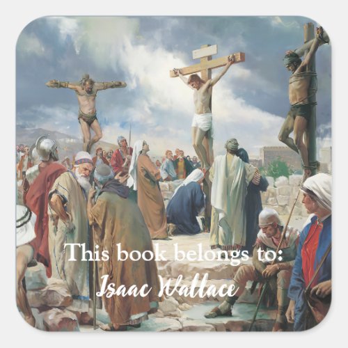 Crucifixion by Carl Bloch Square Sticker