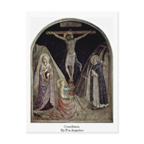 Crucifixion By Fra Angelico Postcard