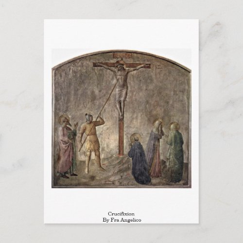 Crucifixion By Fra Angelico Postcard