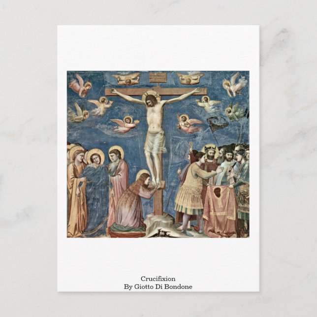 Crucifixion By Giotto Di Bondone Postcard (Front)