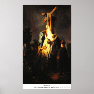 Crucifixion by Harmensz Van Rijn Rembrandt Poster