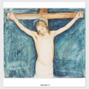 Crucifixion from the Altarpiece in the Church Sticker