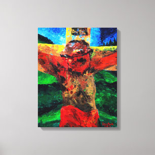 Crucifixion- it is finished 2009 canvas print