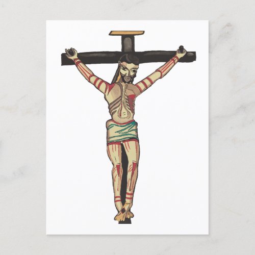  Crucifixion Jesus Christ Cross Watercolor art  Postcard