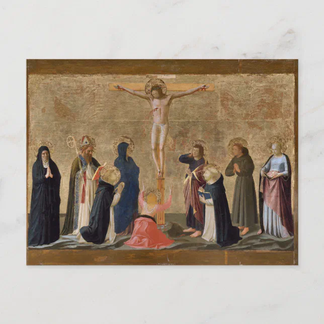 Crucifixion of Jesus by Fra Angelico Postcard | Zazzle