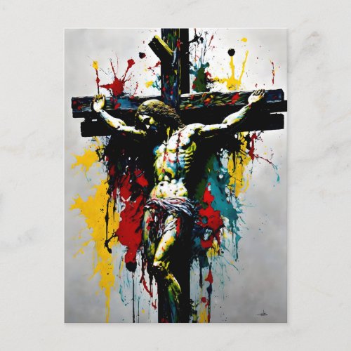 Crucifixion of Jesus Christ  Postcard