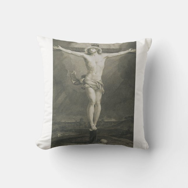 Crucifixion of Jesus Christ Throw Pillow (Front)