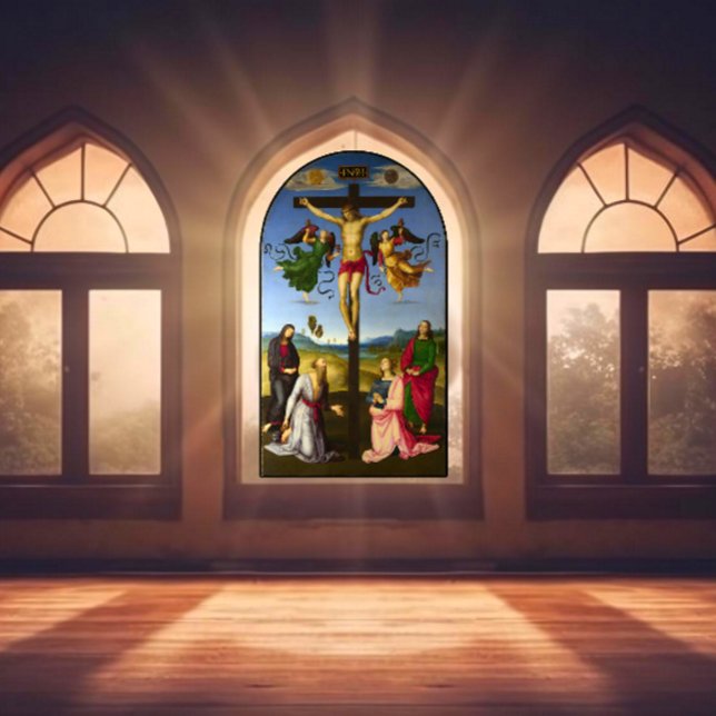 Crucifixion of Jesus Raphael Circa 1500s  Window Cling (Creator Uploaded)