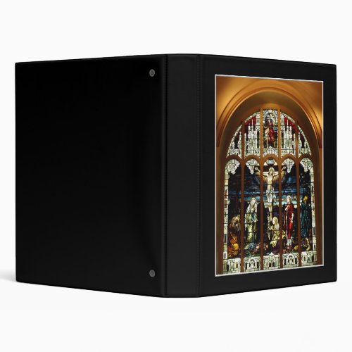 Crucifixion of Jesus Stained Glass Window Binder