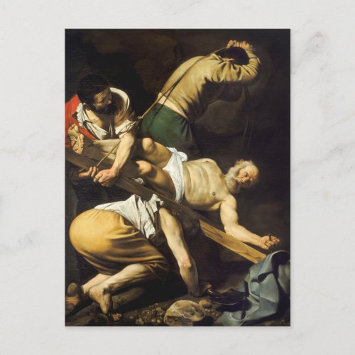Crucifixion of Saint Peter _ Caravaggio Postcard