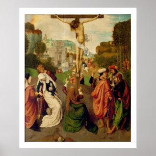 Crucifixion (oil on panel) poster