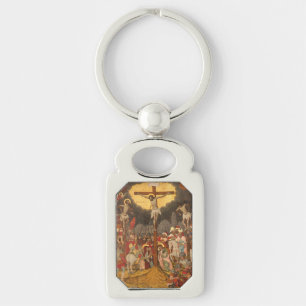 Crucifixion Scene 1711 Keychain