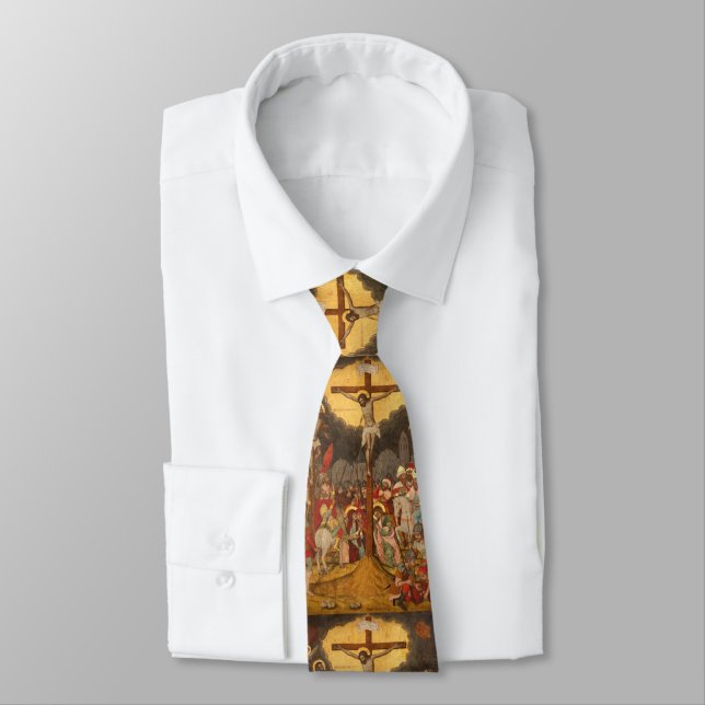 Crucifixion  Scene 1711 Neck Tie (Tied)