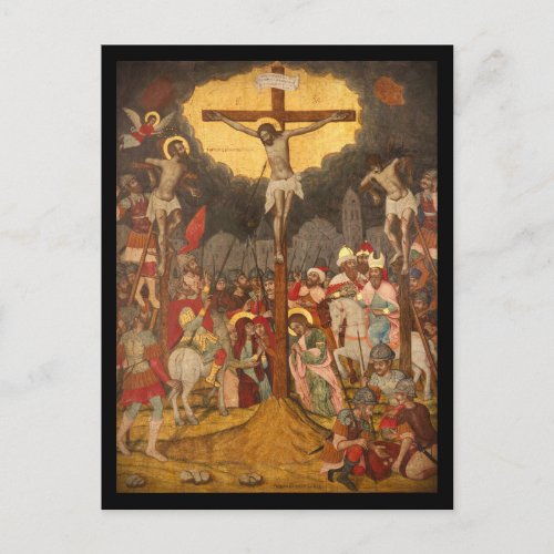 Crucifixion  Scene 1711 Postcard