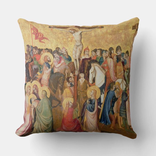 Crucifixion Throw Pillow (Front)