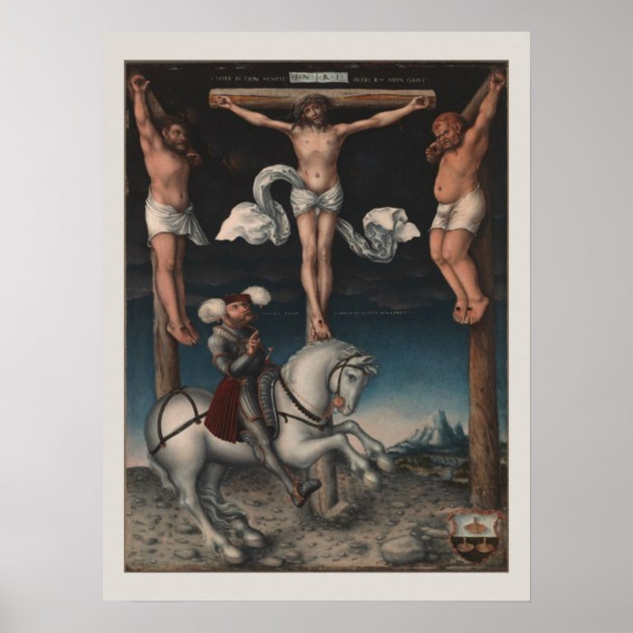 Crucifixion with Converted Centurion Print