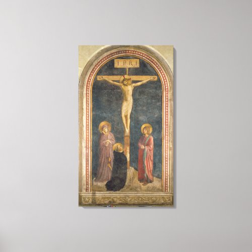 Crucifixion with the Virgin SS John the Evangeli Canvas Print