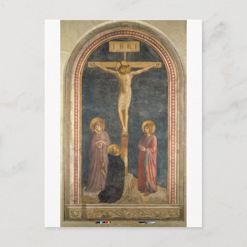 Crucifixion with the Virgin SS John the Evangeli Postcard