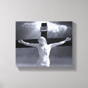 Crucifixion Wrapped Canvas Print