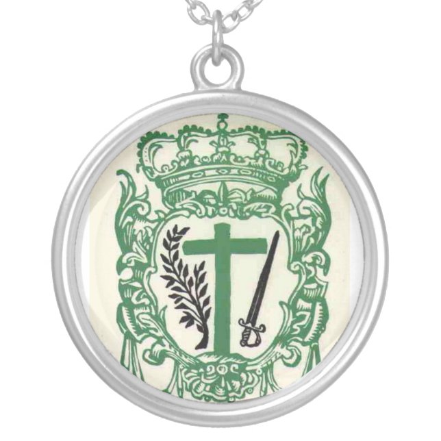 Crucis Supremae Sanctae Inquisitionis Encolpium Silver Plated Necklace (Front)