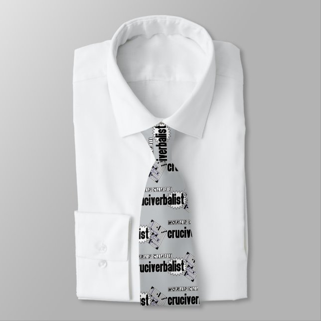 Cruciverbalist [Crosswords] Neck Tie (Tied)