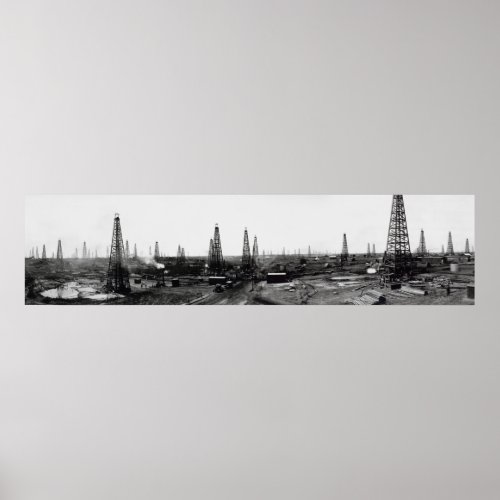CRUDE OIL DRILLING of TEXAS Poster