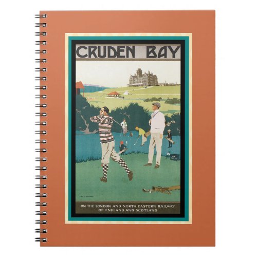 Cruden Bay Golf Club vintage travel    Notebook