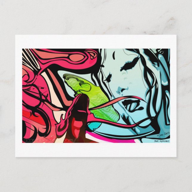 Cruel Experiment Postcard (Front)