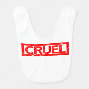 Cruel Stamp Baby Bib