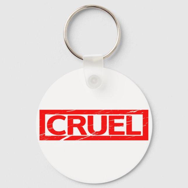 Cruel Stamp Keychain (Front)
