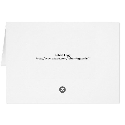 "Cruel Trout" Greeting Card (Back Horizontal)