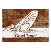"Cruel Trout" Greeting Card (Front Horizontal)