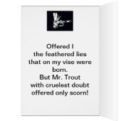 "Cruel Trout" Greeting Card (Inside (Left))