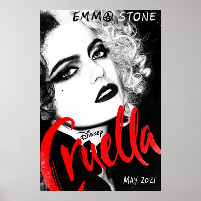 Cruella 2021 Emma Stone Vertical Poster (Front)