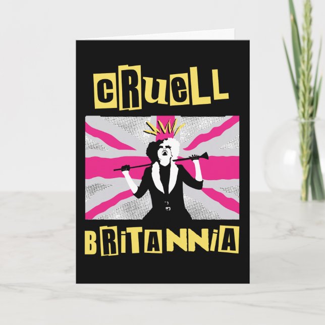 Cruella | Cruell Britannia Flag Pop Art Card (Front)
