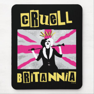 Cruella Cruell Britannia Flag Pop Art Mouse Pad