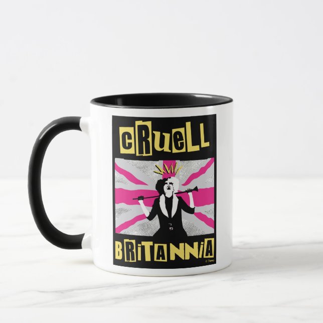 Cruella | Cruell Britannia Flag Pop Art Mug (Left)