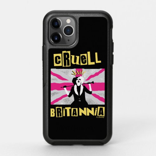 Cruella  Cruell Britannia Flag Pop Art OtterBox Symmetry iPhone 11 Pro Case