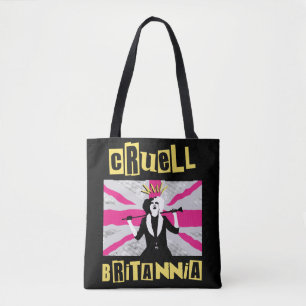 Cruella Cruell Britannia Flag Pop Art Tote Bag