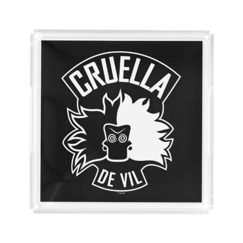 Cruella De Vil  101 Dalmatians Acrylic Tray