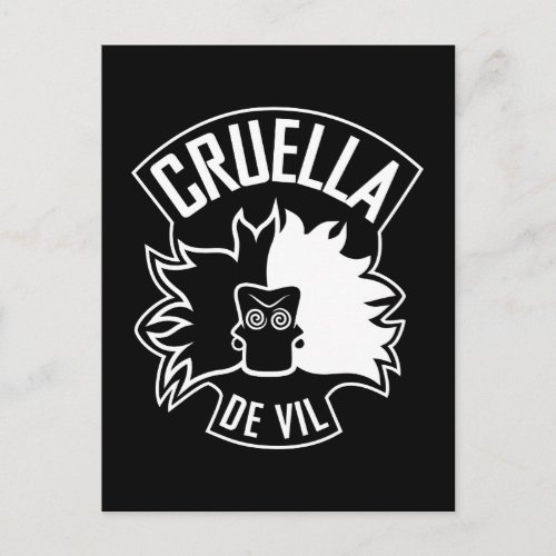 Cruella De Vil  101 Dalmatians Postcard