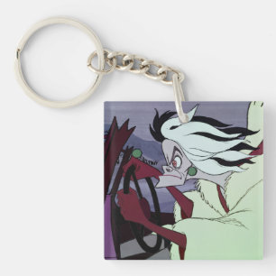 Cruella De Vil Driving Keychain