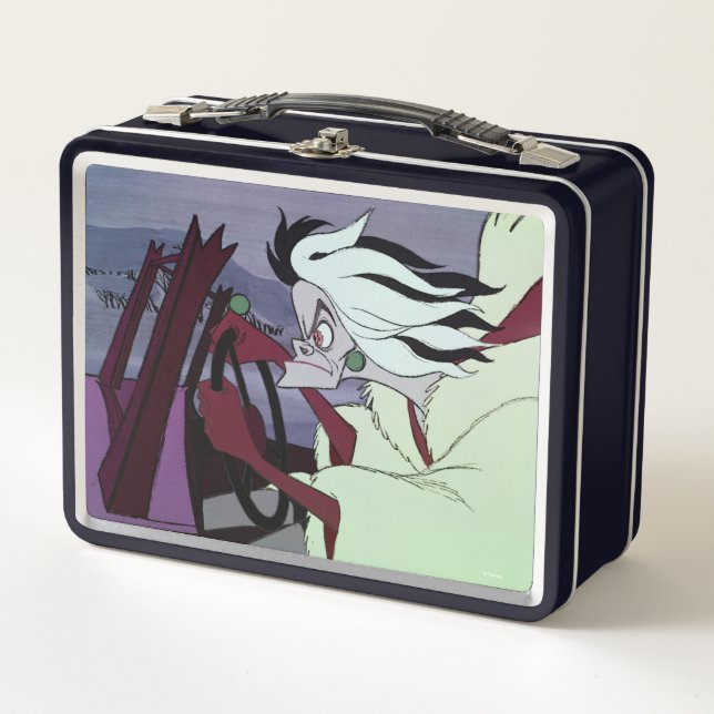 Cruella De Vil | Driving Metal Lunch Box (Front)