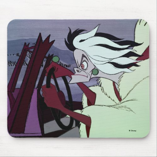 Cruella De Vil  Driving Mouse Pad