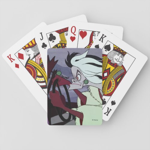 Cruella De Vil  Driving Playing Cards