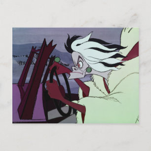 Cruella De Vil   Driving Postcard