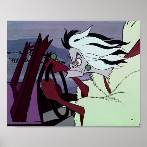 Cruella De Vil  Driving Poster