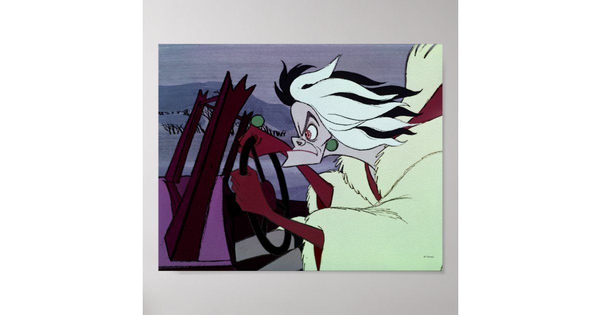 Cruella De Vil - Classic Cartoon Villain | Poster