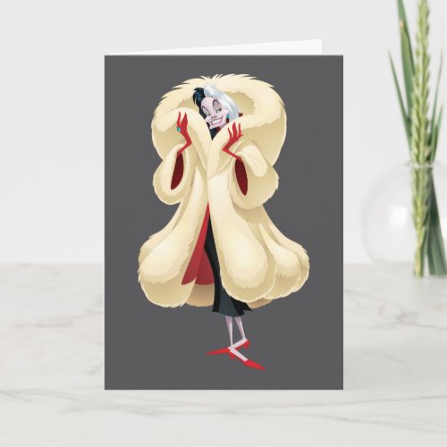 Cruella De Vil  Fashionable Fur Card